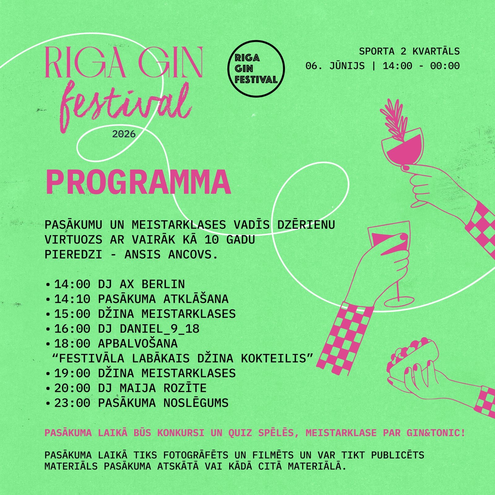 Riga Gin Festival 2026 programma